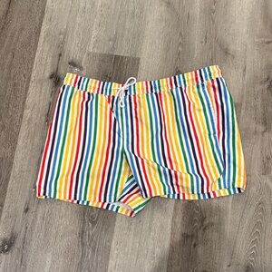 Trinity Collective Colorful Striped Swim Shorts